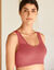 Soutien-gorge brassière coton dos dentelle - lot de 2 (terracotta + noir)