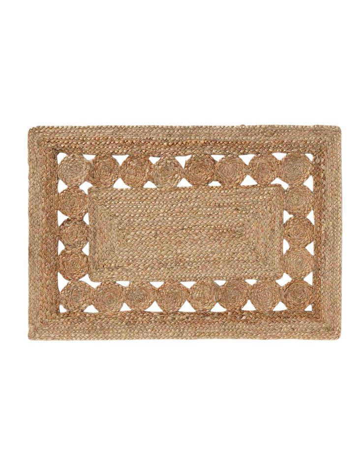 Tapis jute ajouré - rectangulaire (jute)