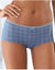 Shorty « motifs fleurettes » en coton - Lot de 4 assortis (bleu / jeans)
