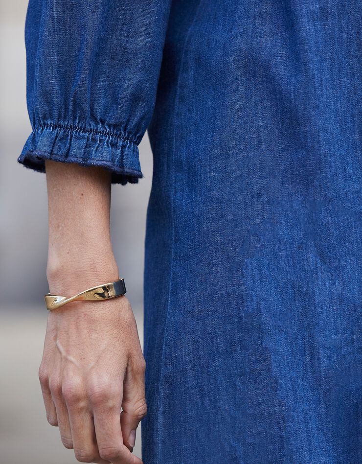 Robe évasée, denim léger (stone) Robe évasée, denim léger (stone)