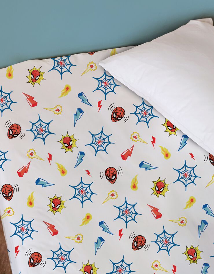 Parure de lit Spiderman super hero - coton (bleu)