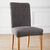 Housse microfibre bi-extensible gaufrée spéciale chaise  (gris)