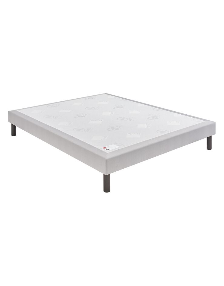 Sommier tapissier lattes massives Epéda  - Qualité hôtellerie (gris perle)