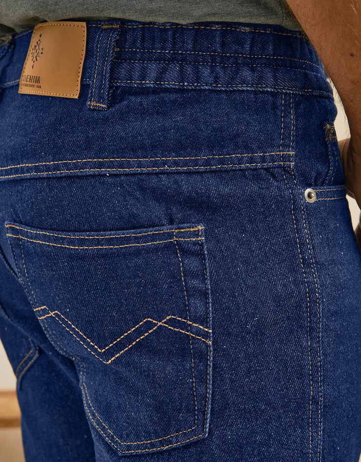 Jean ceinture élastiquée côtés - entrej. 82 cm (brut)