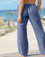 Pantalon large droit, denim léger (bleached)