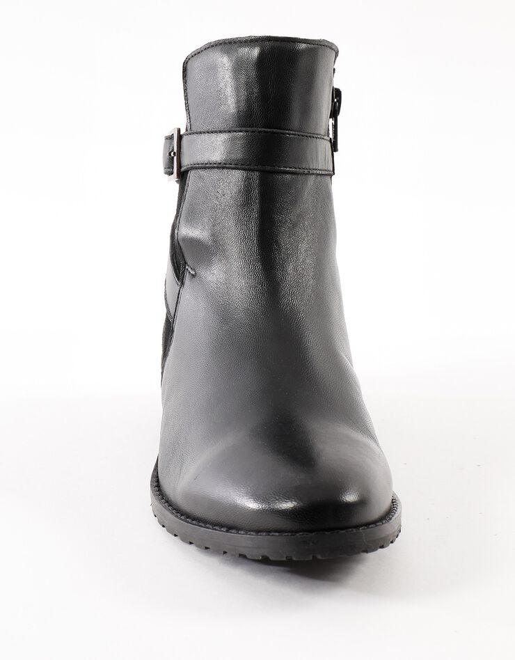 Boots en cuir esprit motardes (noir) Boots en cuir esprit motardes (noir)
