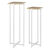 Sellettes en métal STOCKIES, lot de 2 (naturel/blanc)