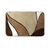 Tapis de bain motif végétal (marron)