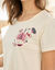 Tee-shirt pyjama manches courtes (&eacute;cru)