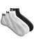 Chaussettes tiges courtes "Training" - lot de 3 paires (gris + blanc + noir)