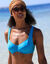 Haut de maillot de bain avec armatures Solaro - forme balconnet (turquoise)