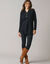 Pull tunique col tunisien, maille fantaisie (noir)