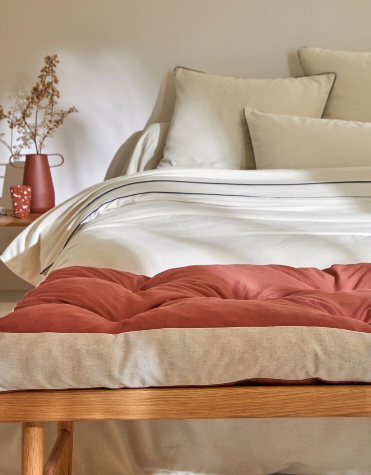 Long coussin de sol, collection "Intemporelle" (tomette)