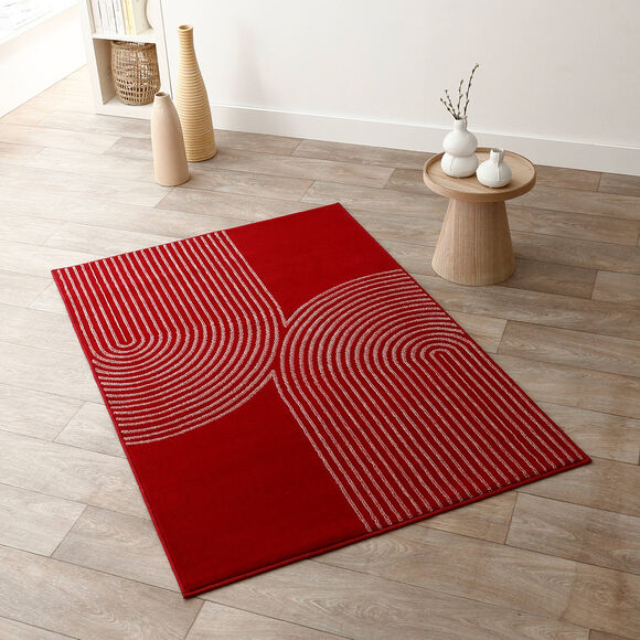 Tapis motif double arche (terracotta)