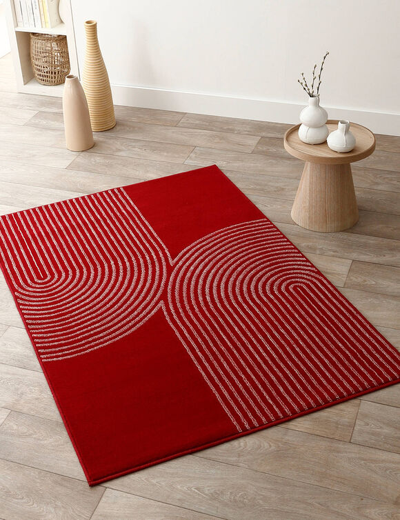 Tapis motif double arche (terracotta)