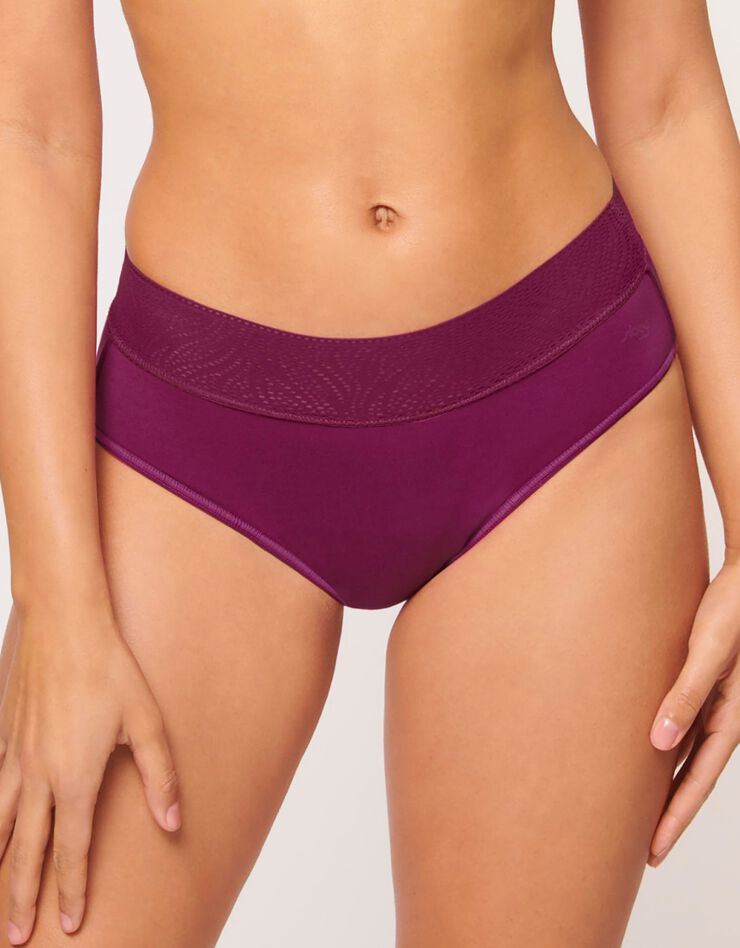 Culotte menstruelle échancrée SLOGGI® (violine) Culotte menstruelle échancrée SLOGGI® (violine)