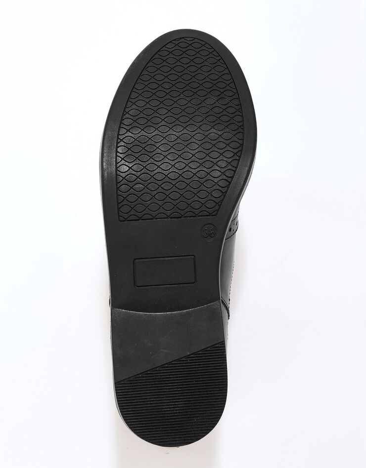 Boots perforées en cuir femme - noir (noir) Boots perforées en cuir femme - noir (noir)