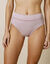 Culotte haute microfibre et tulle plumetis effet seconde peau Paia - lot de 2 (rose grisé)