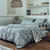 Linge de lit Lison percale de coton  (gris / blanc)