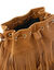 Sac forme seau à franges (caramel)