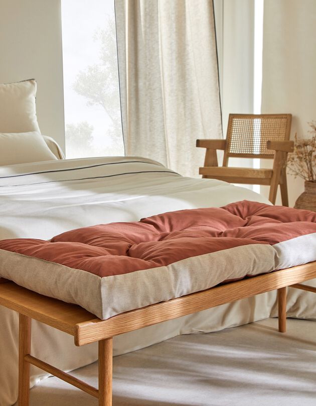 Long coussin de sol, collection "Intemporelle" (tomette)