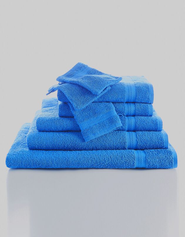 Eponge unie 420 g/m2 confort moelleux (bleu dur)