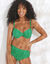 Soutien-gorge de bain drapé uni Solaro, avec armatures (vert)