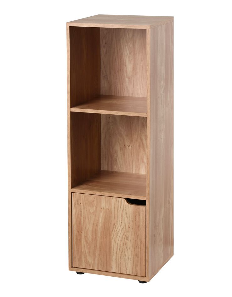 Meuble de rangement STAVRA – 3 cases 1 porte (naturel)