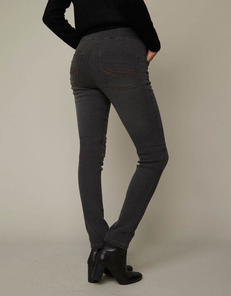 Jegging fuselé ultra stretch, maille effet jean (gris) Jegging fuselé ultra stretch, maille effet jean (gris)