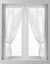Rideau macramé finition passe-tringle embrasse assortie - la paire (blanc)