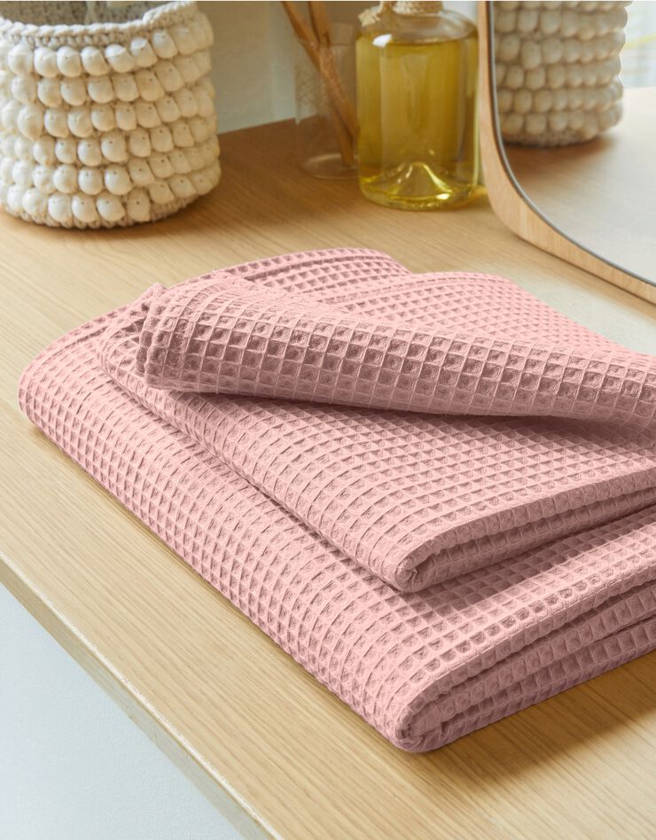 Serviette de bain nid d'abeille 320 g/m2 (vieux rose) Serviette de bain nid d'abeille 320 g/m2 (vieux rose)