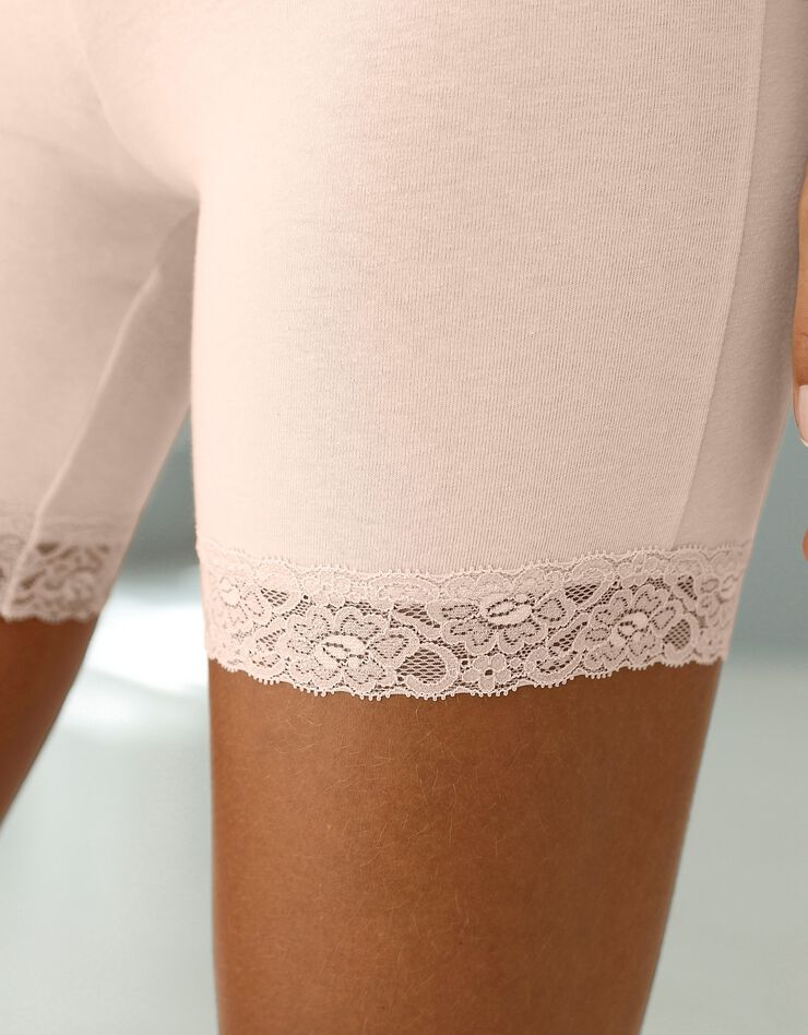 Culotte panty coton et dentelle - lot de 2 (peau) Culotte panty coton et dentelle - lot de 2 (peau)