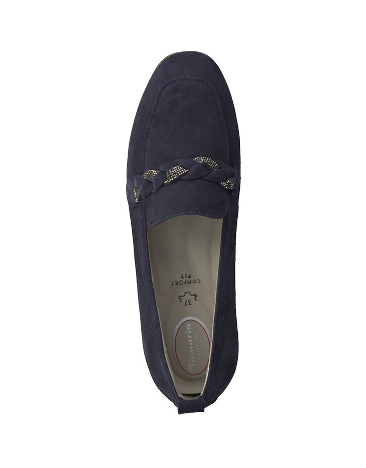 Mocassins dessus cuir - largeur confort (marine) Mocassins dessus cuir - largeur confort (marine)