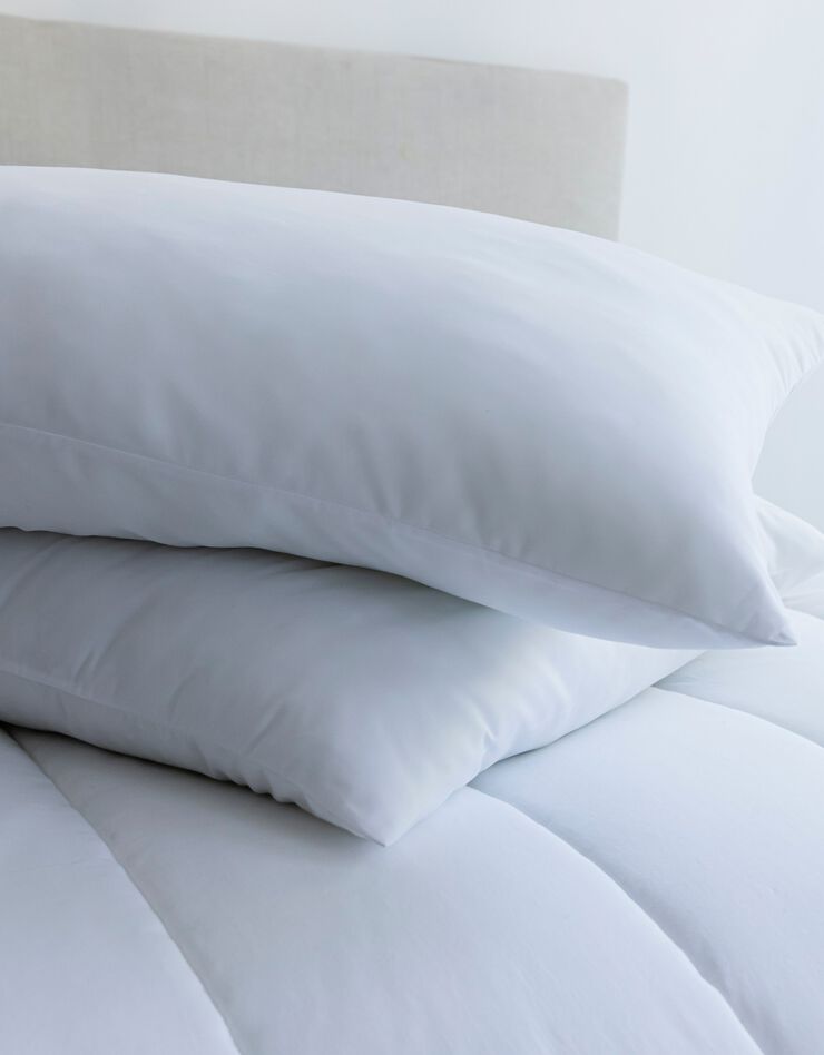 Oreiller microfibre, confort médium (blanc)