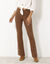 Legging bootcut, molleton chaud (taupe)