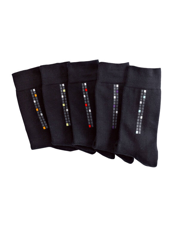 Mi-chaussettes motif carreaux - lot de 5 paires (vifs)