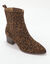 Boots western motif l&eacute;opard (marron / noir)