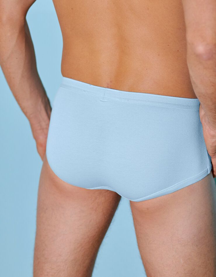 Slip ouvert taille haute - lot de 2 (ciel) Slip ouvert taille haute - lot de 2 (ciel)