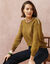 Pull col bateau, maille moelleuse (vert olive)