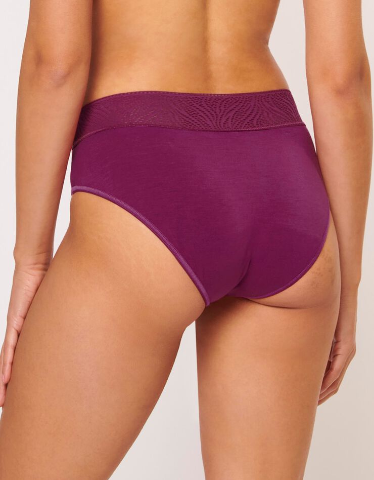 Culotte menstruelle échancrée SLOGGI® (violine) Culotte menstruelle échancrée SLOGGI® (violine)
