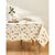 Nappe toile cir&eacute;e imprim&eacute; Florale  (&eacute;cru / vert)
