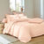 Linge de lit uni polyester-coton Colombine (rose poudr&eacute;)
