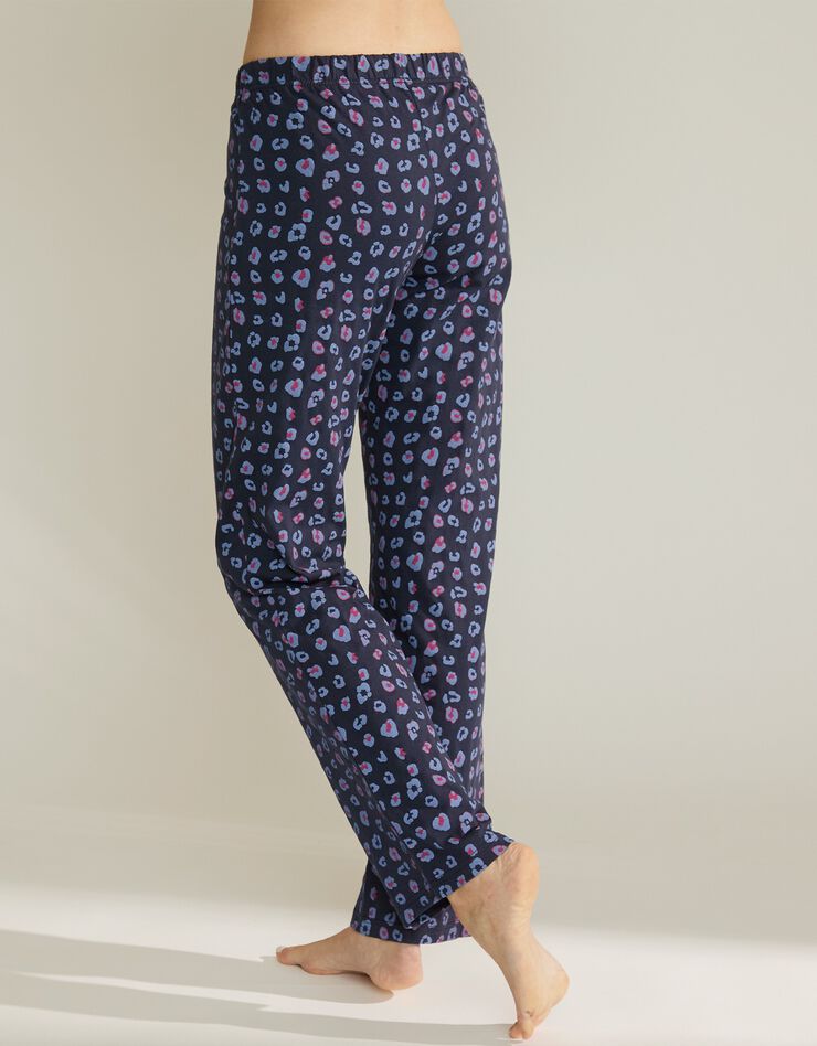 Pantalon pyjama coton imprimé "Beautiful" (marine) Pantalon pyjama coton imprimé "Beautiful" (marine)