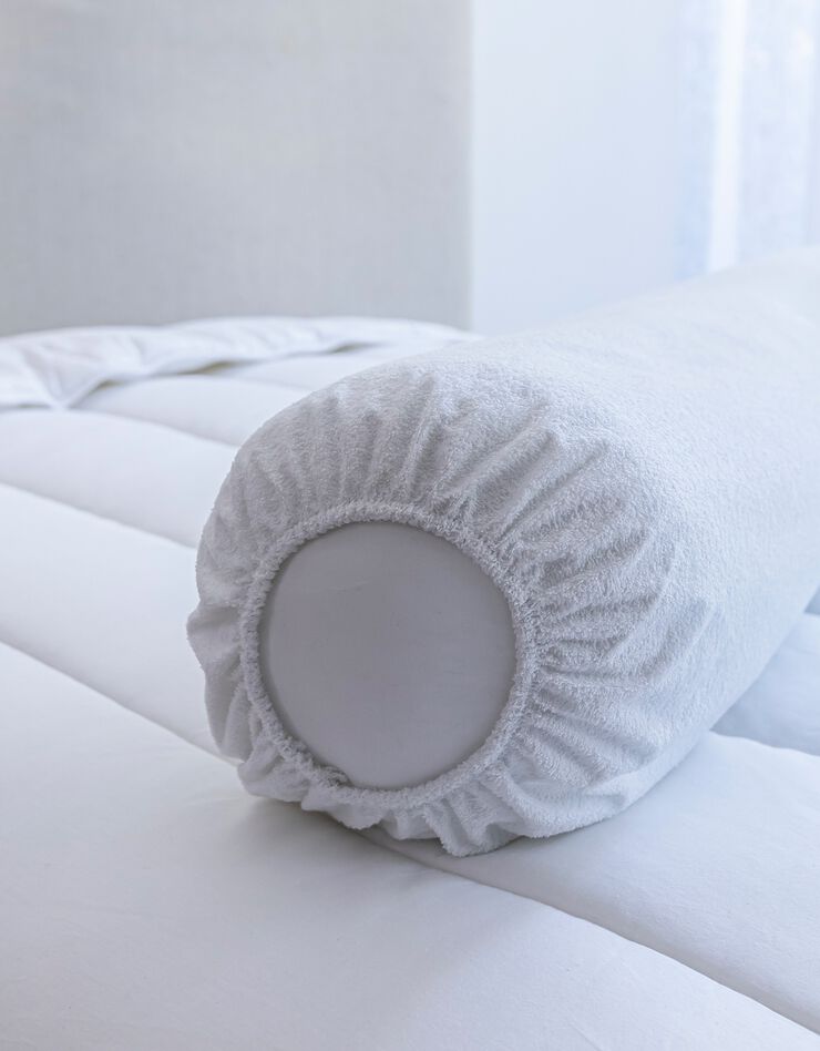 Sous-taie de traversin molleton absorbant - lot de 2 (blanc)