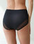 Culotte microfibre taille haute – lot de 2 (noir)