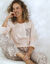Pyjama imprimé zèbre (rose / taupe)