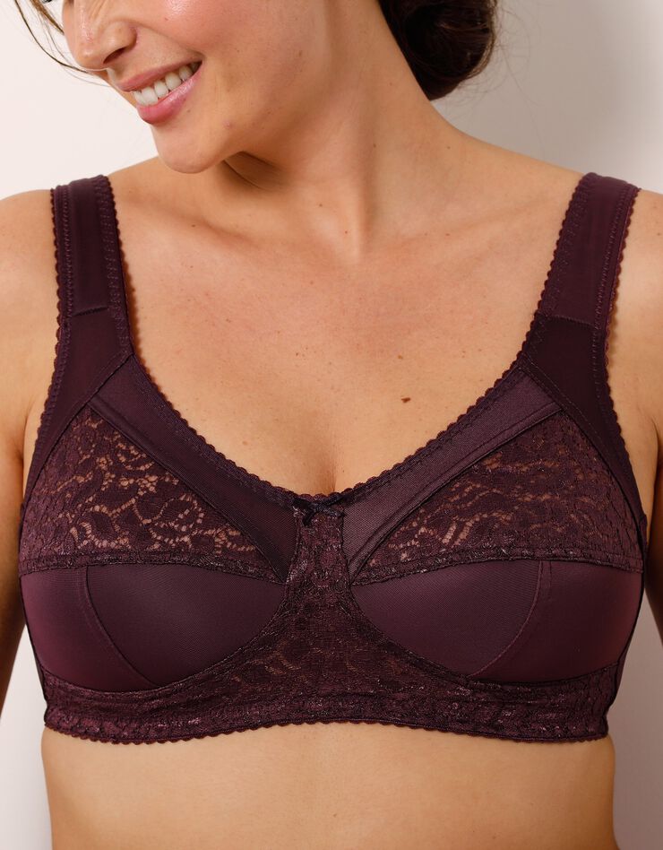 Soutien-gorge grand maintien - sans armatures (raisin) Soutien-gorge grand maintien - sans armatures (raisin)