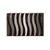 Tapis de bain zèbre très moelleux (gris)