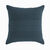 Housse coussin unie coton tissage artisanal - lot de 2 (bleu marine)