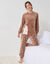 Pyjama polaire "ours blanc," manches longues (caramel)